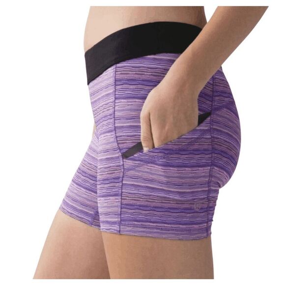 LULULEMON ATHLETICA What The Sport Short 'Full On Luxtreme 4' Size 4 - Picture 1 of 6